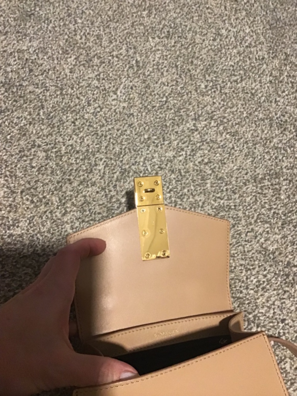 Like New DeMellier small Montreal smooth leather handbag - Picture 10 of 12